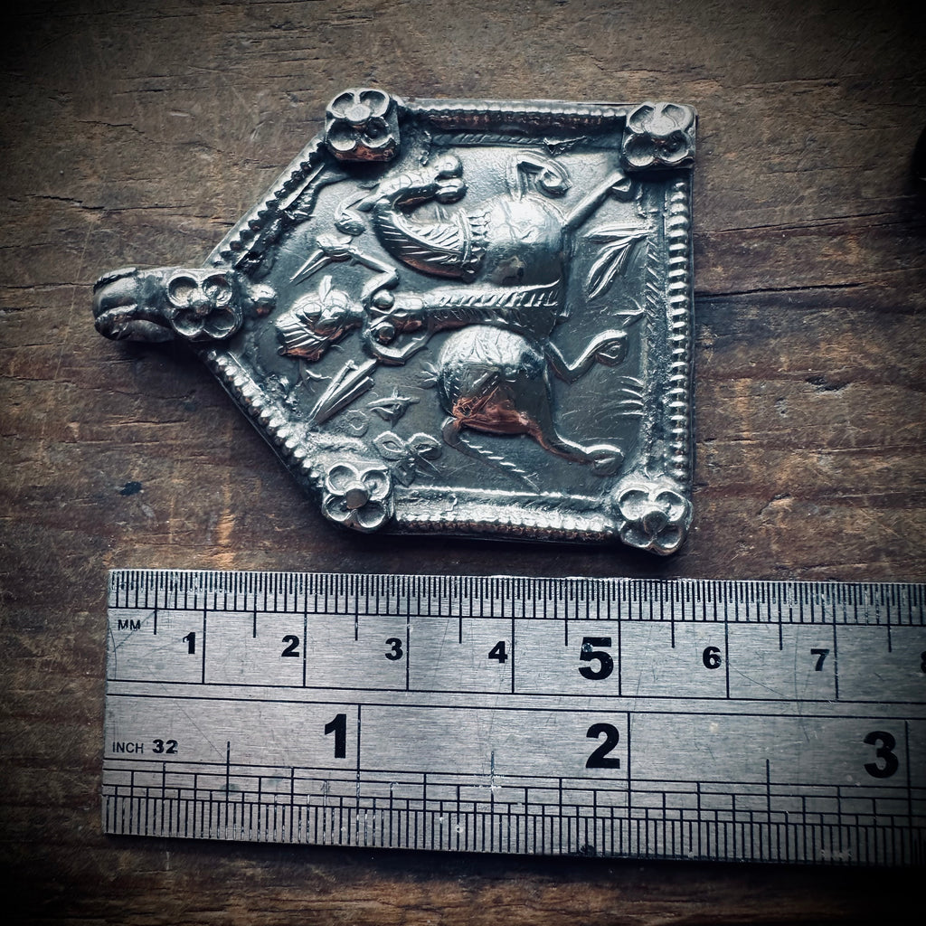 Vintage silver Goddess talisman pendant (extra large)
